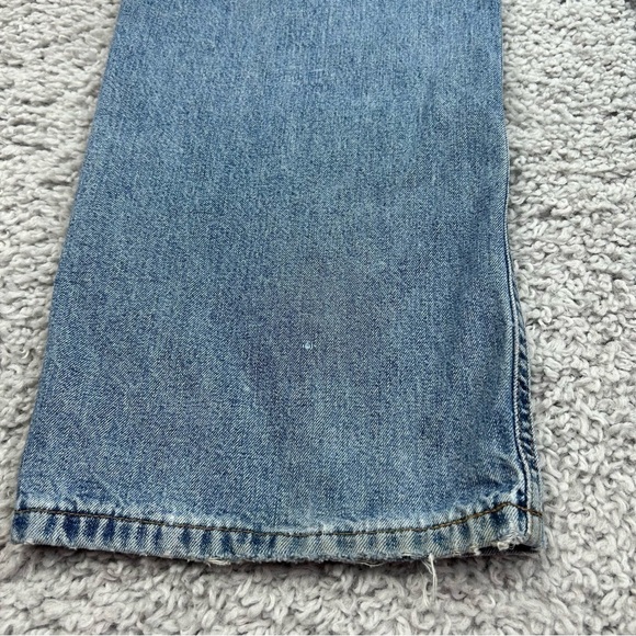 Whooz Blooz Jeans Womens 5 6 Y2K Vintage Denim Wide Leg Flare Button Fly Style - Picture 5 of 6